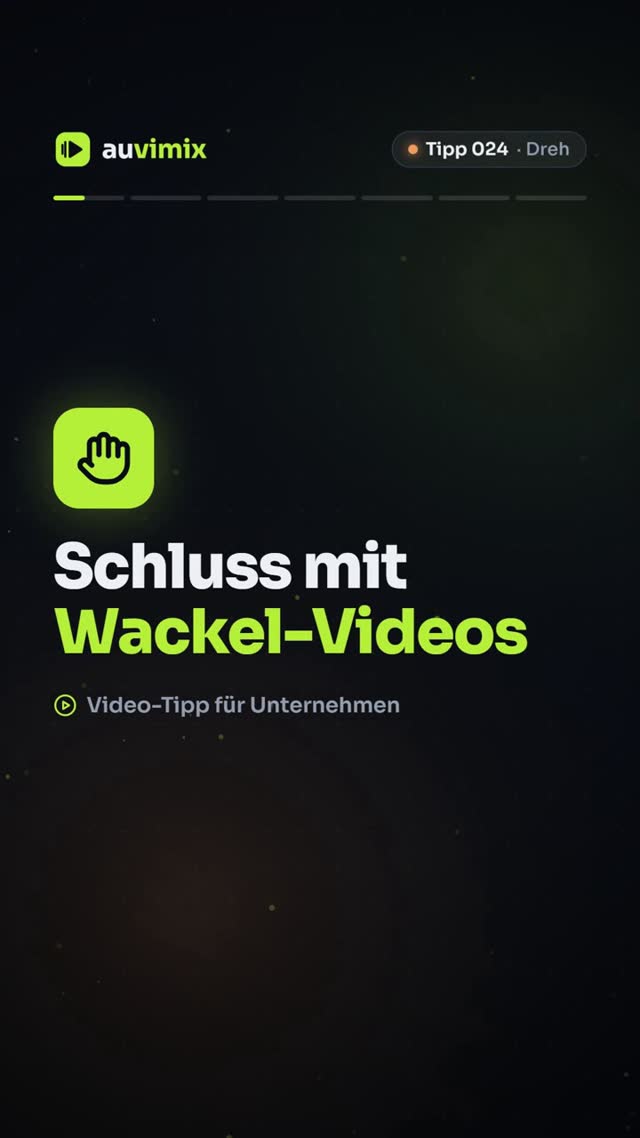 vimix: Verwackelte Videos vermeiden: ruhig filmen ohne Gimbal