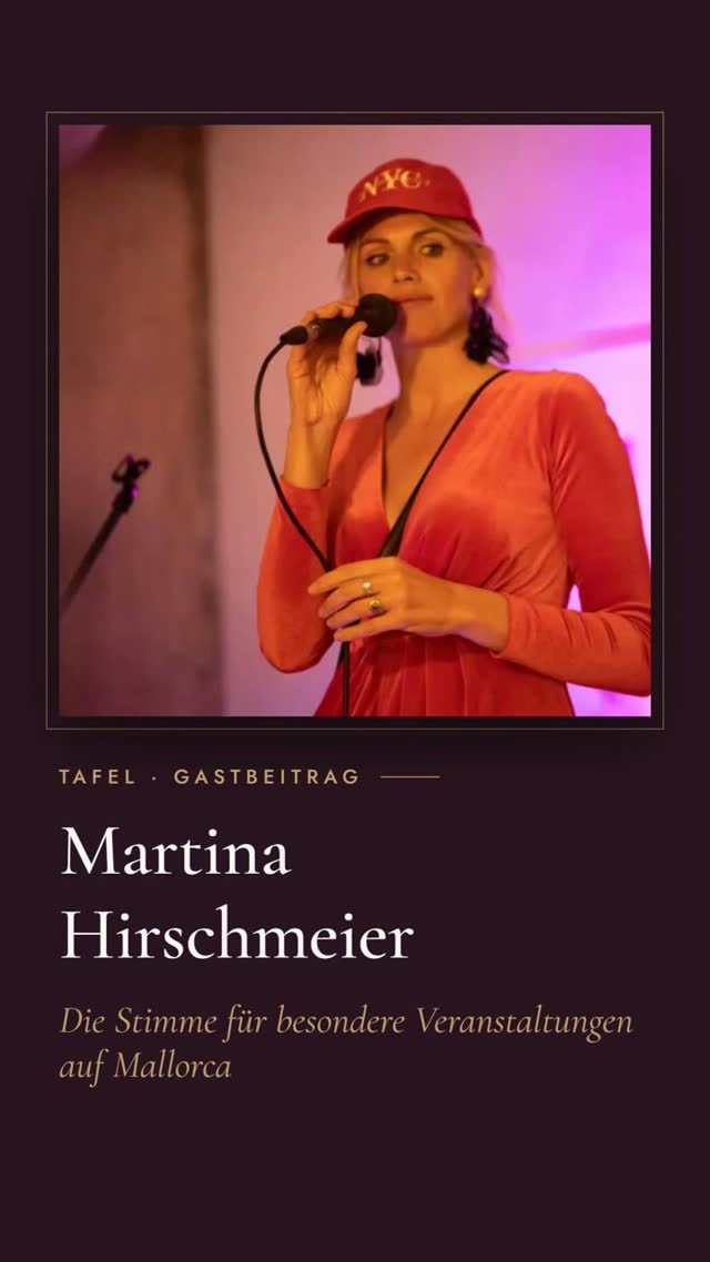 vimix: Martina Hirschmeier: Die Stimme für besondere Veranstaltungen auf Mallorca