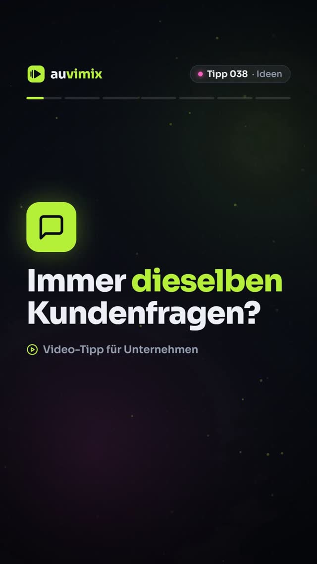 vimix: FAQ-Videos: Kundenfragen einmal beantworten, oft nutzen