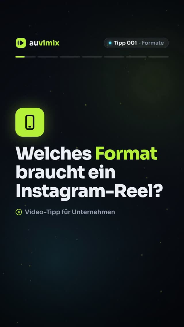 vimix: Instagram-Reel-Format: Größe, Seitenverhältnis und Länge