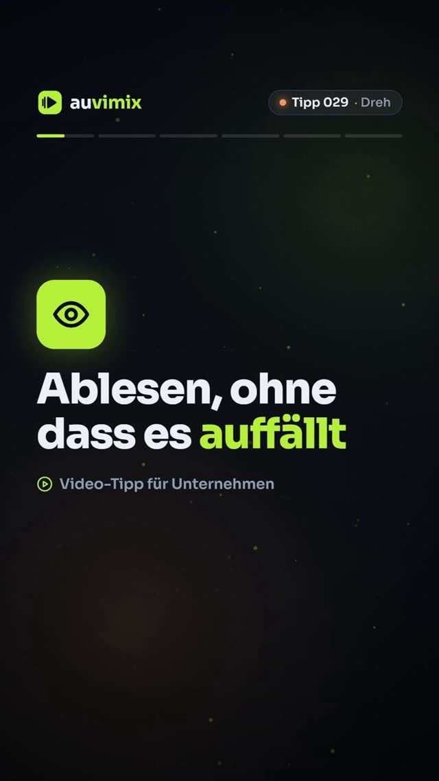 vimix: Teleprompter-App: natürlich ablesen vor der Kamera