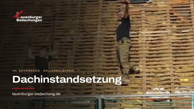 Video: Dachinstandsetzung: Lauenburger Bedachung aus Schömberg