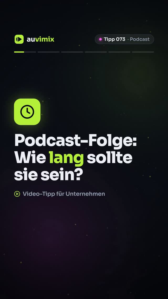 vimix: Wie lang sollte eine Podcast-Folge sein? Richtwerte je Format