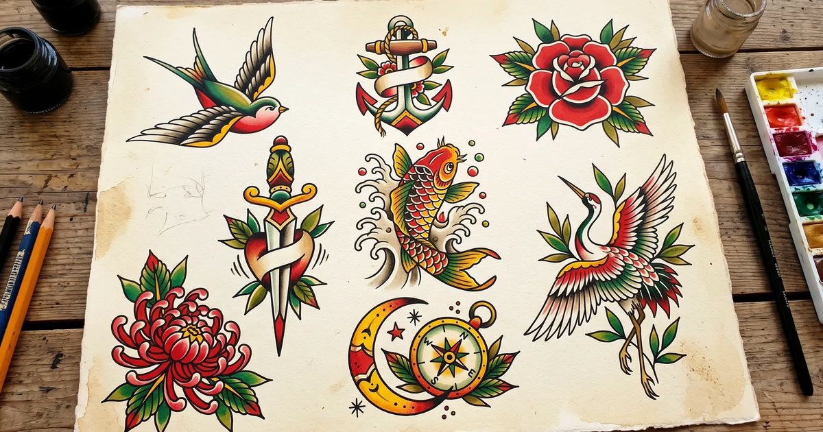 Cover: Tattoo-Motive: Bedeutung und Klassiker