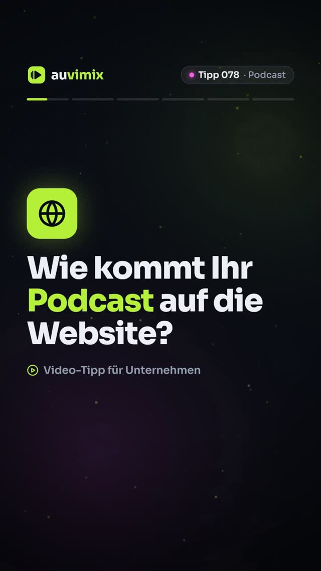 vimix: Podcast auf der Website einbinden: so geht’s