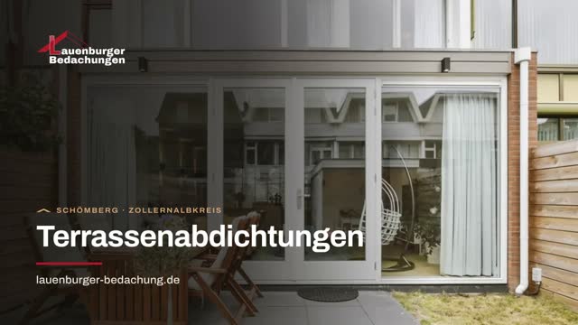 Video: Terrassenabdichtungen: Lauenburger Bedachung aus Schömberg