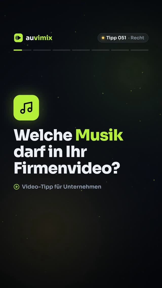 vimix: Musik im Firmenvideo: Was ist erlaubt? GEMA, Lizenzen, Social Media