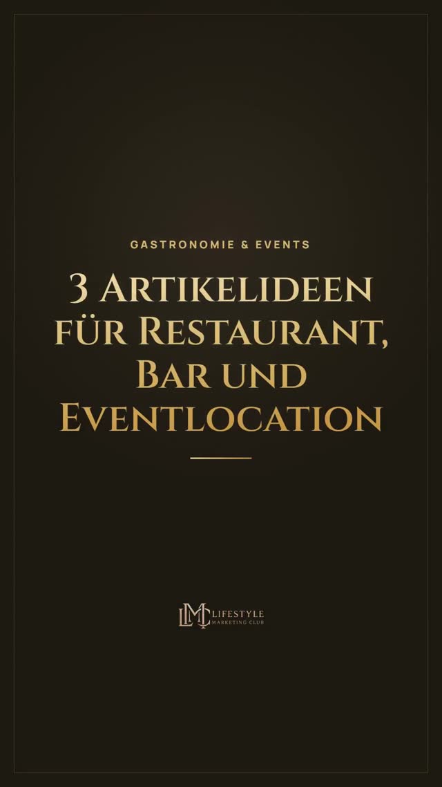 vimix: 3 Artikelideen für Gastronomie