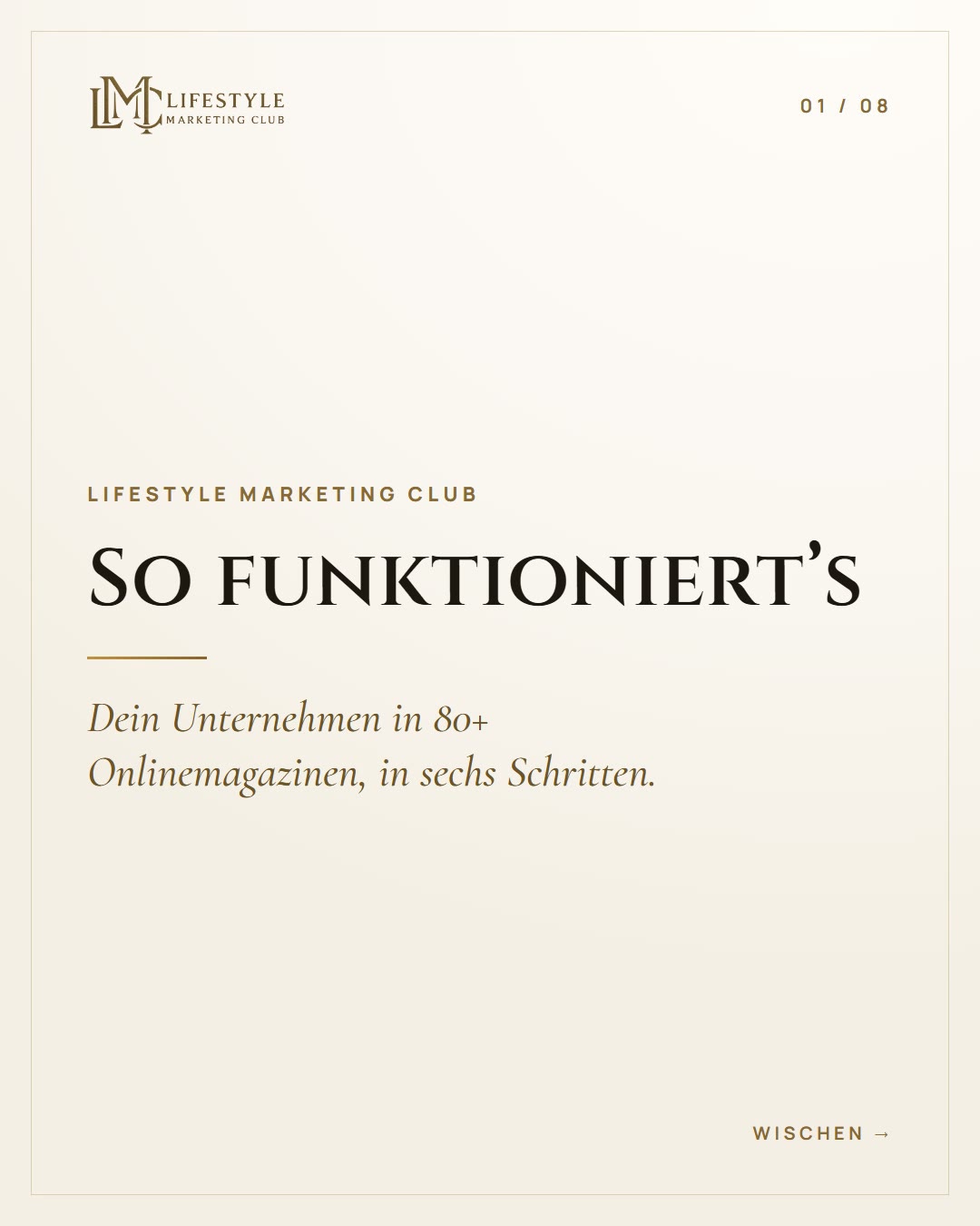So funktioniert der Lifestyle Marketing Club (1/8)