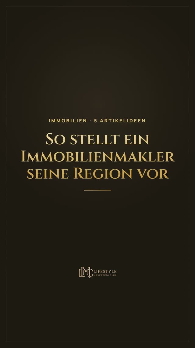 vimix: So stellt ein Immobilienmakler seine Region vor