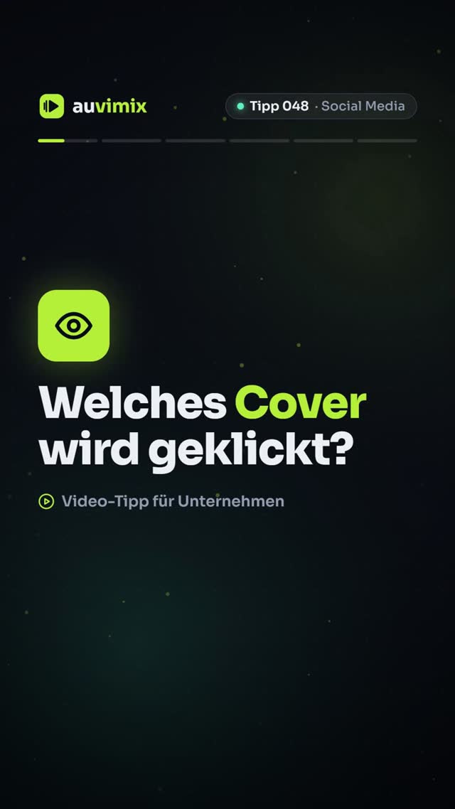 vimix: Cover und Thumbnail, die geklickt werden: Maße und Regeln