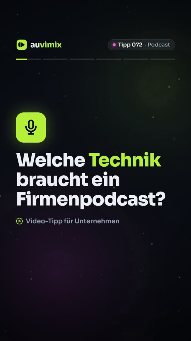 vimix: Podcast-Equipment für Einsteiger: Was Sie wirklich brauchen