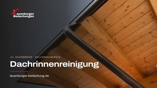 Video: Dachrinnenreinigung: Lauenburger Bedachung aus Schömberg