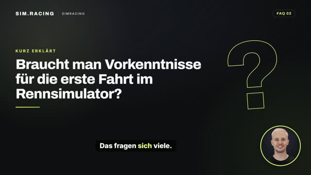 Video: Braucht man Vorkenntnisse für die erste Fahrt im Rennsimulator?