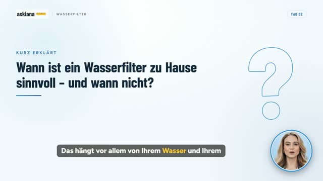 Video: Wann ist ein Wasserfilter zu Hause sinnvoll – und wann nicht?