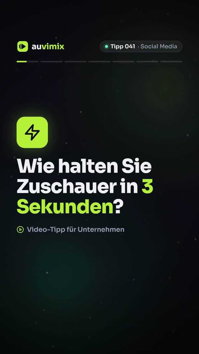 vimix: Der Hook im Video: Die ersten 3 Sekunden entscheiden