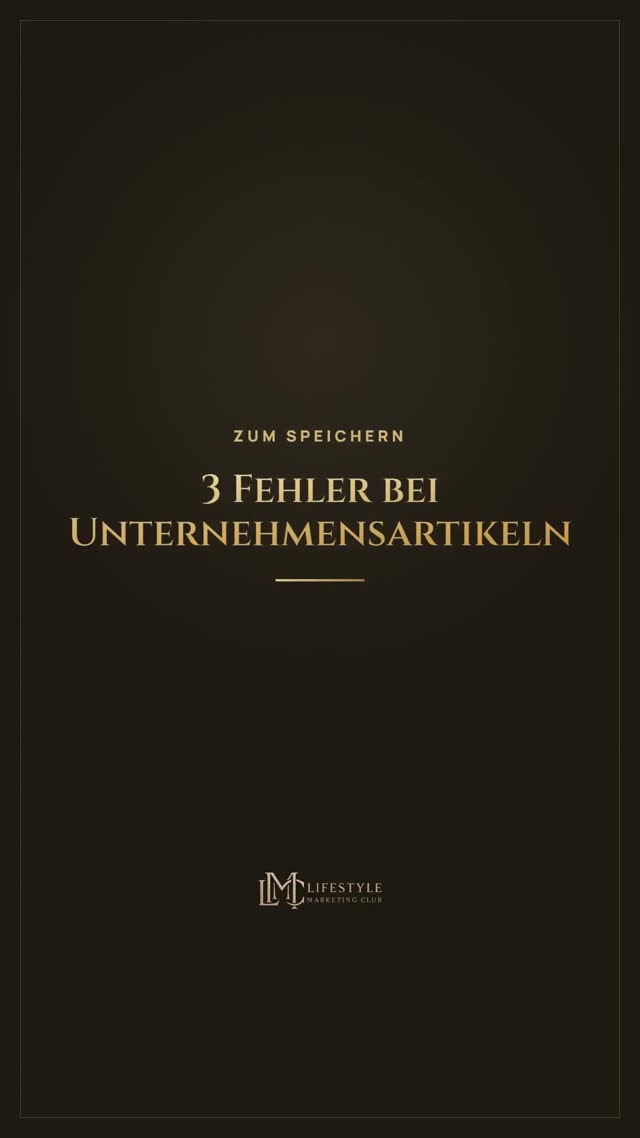 vimix: 3 Fehler bei Unternehmensartikeln