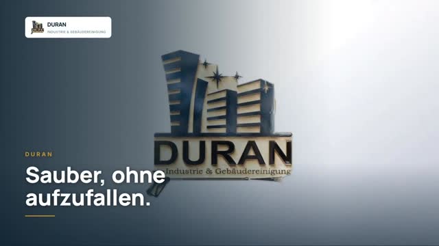 Video: Erklärvideo: DURAN – Industrie- und Gebäudereinigung für Bremen, Verden und Achim