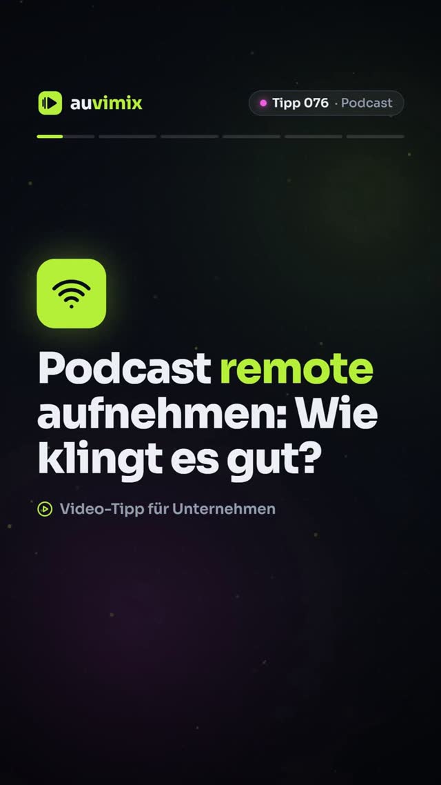 vimix: Podcast remote aufnehmen: So klingt es gut