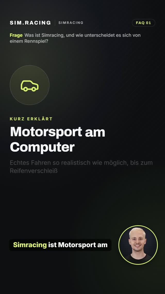 vimix: Was ist Sim.Racing, und wie unterscheidet es sich von einem Rennspiel?