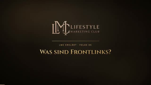 Video: LMC erklärt 5: Was sind Frontlinks?