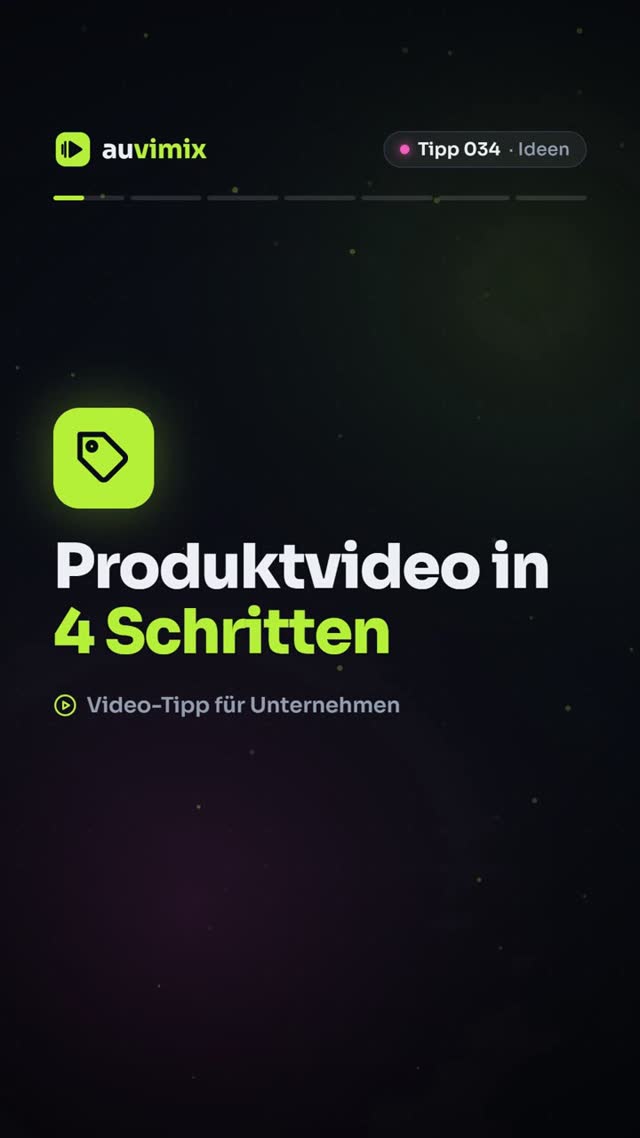 vimix: Produktvideo erstellen: Aufbau in 4 Schritten