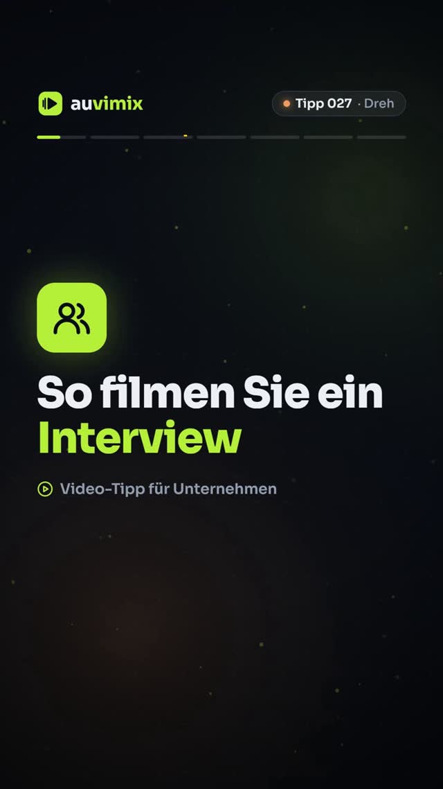 vimix: Interview filmen mit dem Smartphone: Aufbau und Tipps