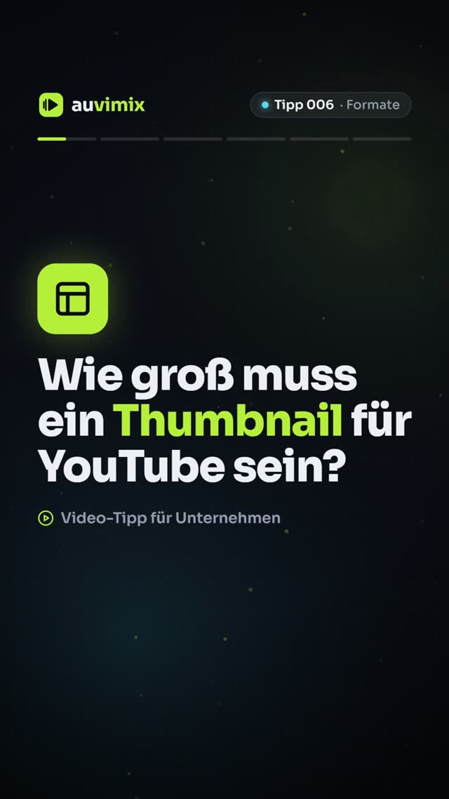 vimix: YouTube-Thumbnail-Größe: Maße und Gestaltungsregeln