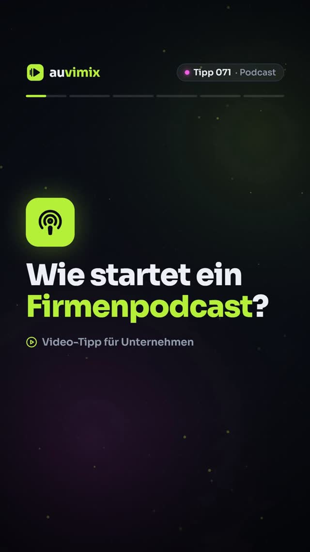 Playlist: Video-Tipps: Podcast für Unternehmen