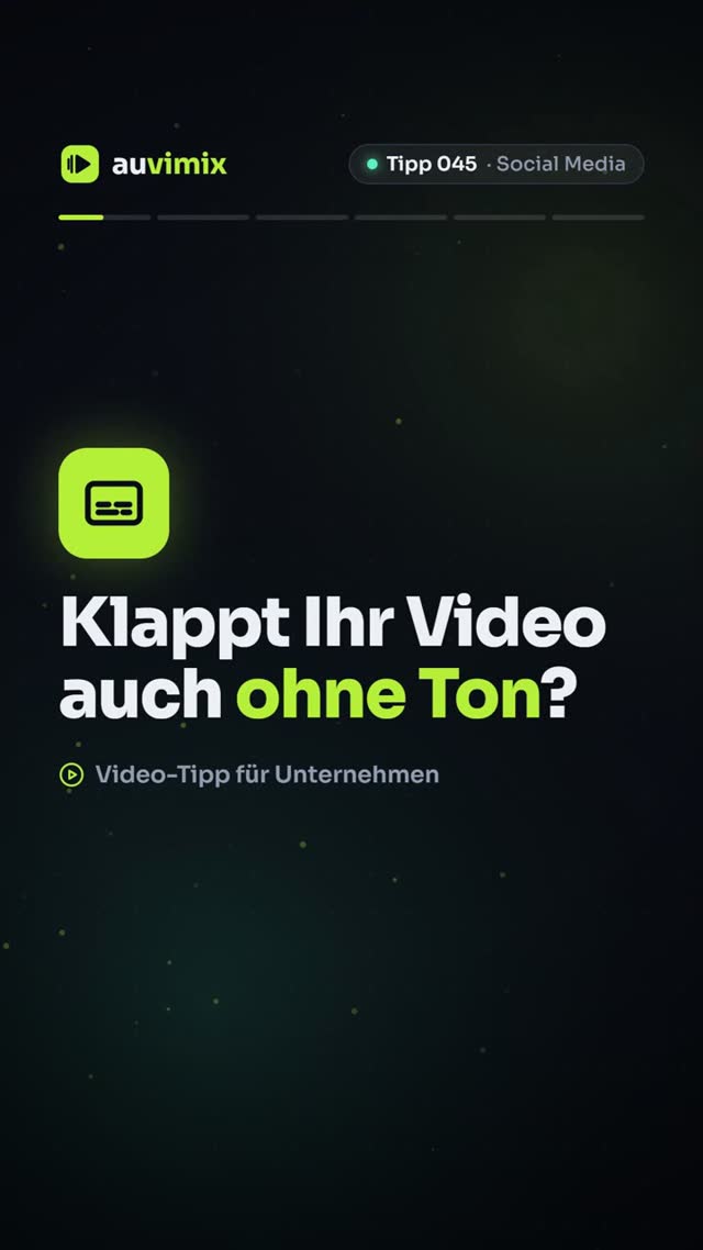 vimix: Untertitel in Social-Media-Videos: warum und wie