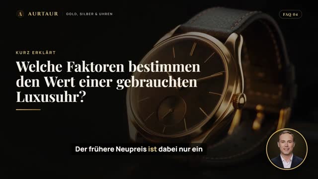Video: Welche Faktoren bestimmen den Wert einer gebrauchten Luxusuhr?