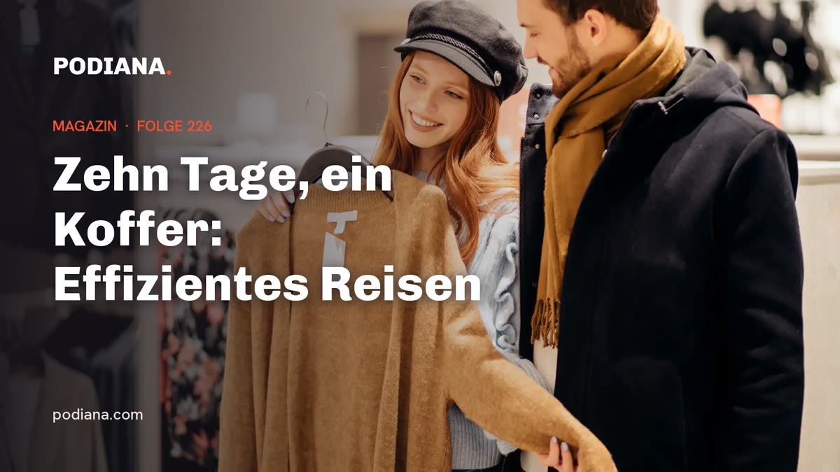 Cover: Zehn Tage, ein Koffer: Effizientes Reisen