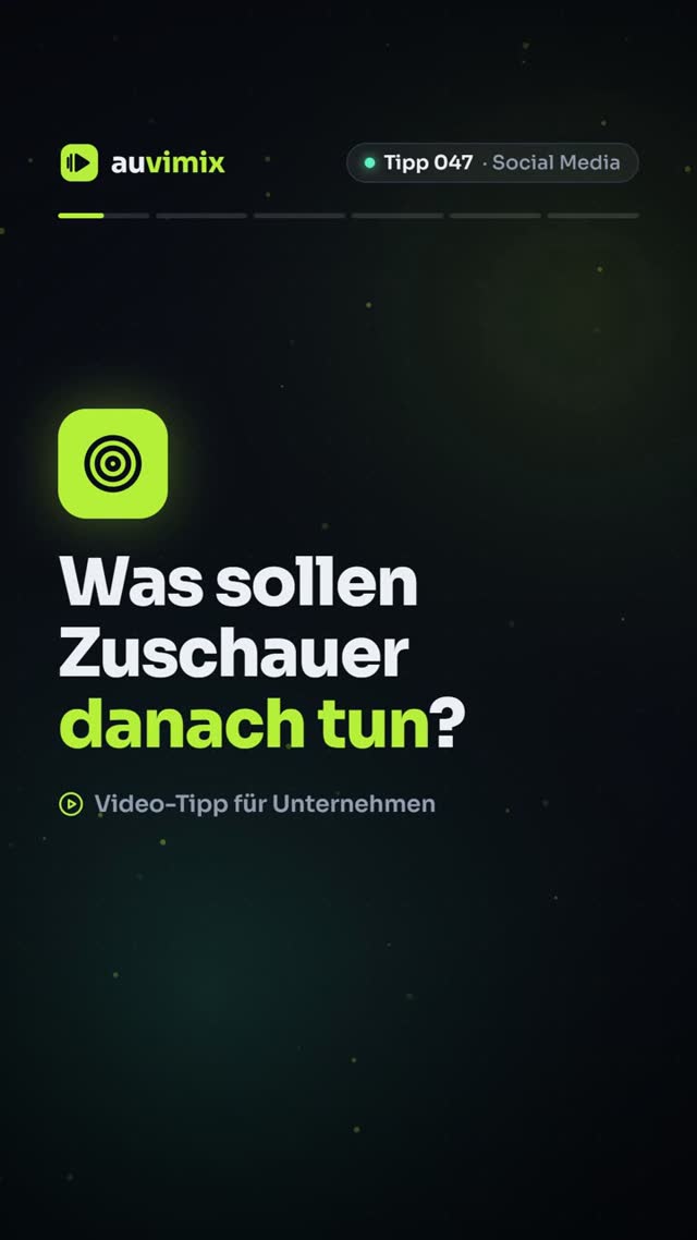 vimix: Call-to-Action im Video: So bringen Sie Zuschauer zum Handeln