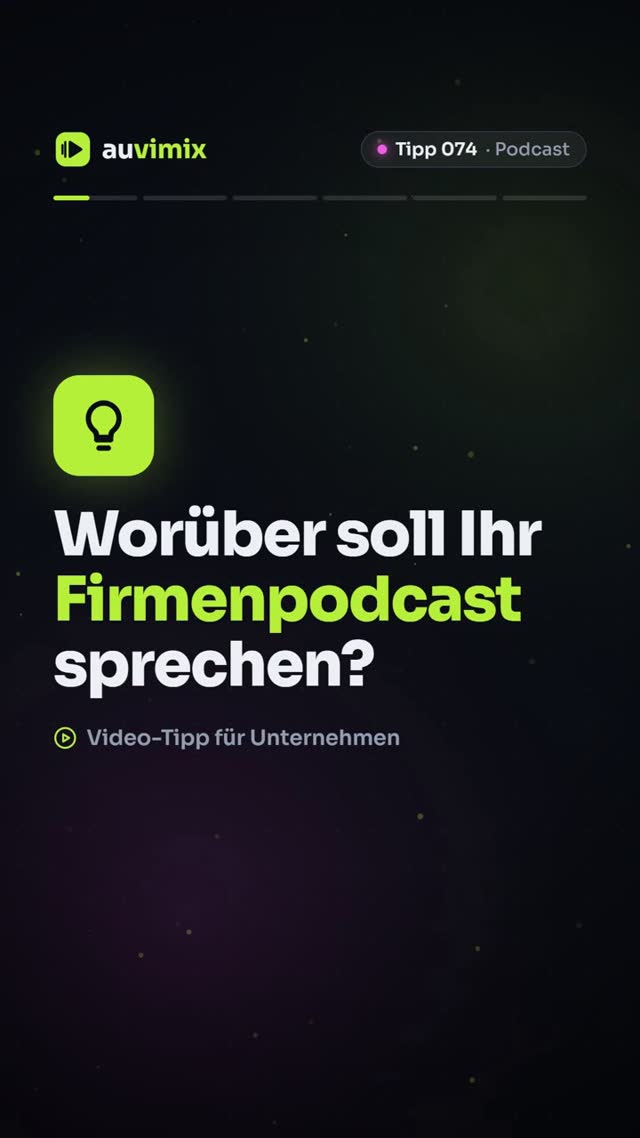 vimix: Firmenpodcast: 10 Themenideen für Unternehmen