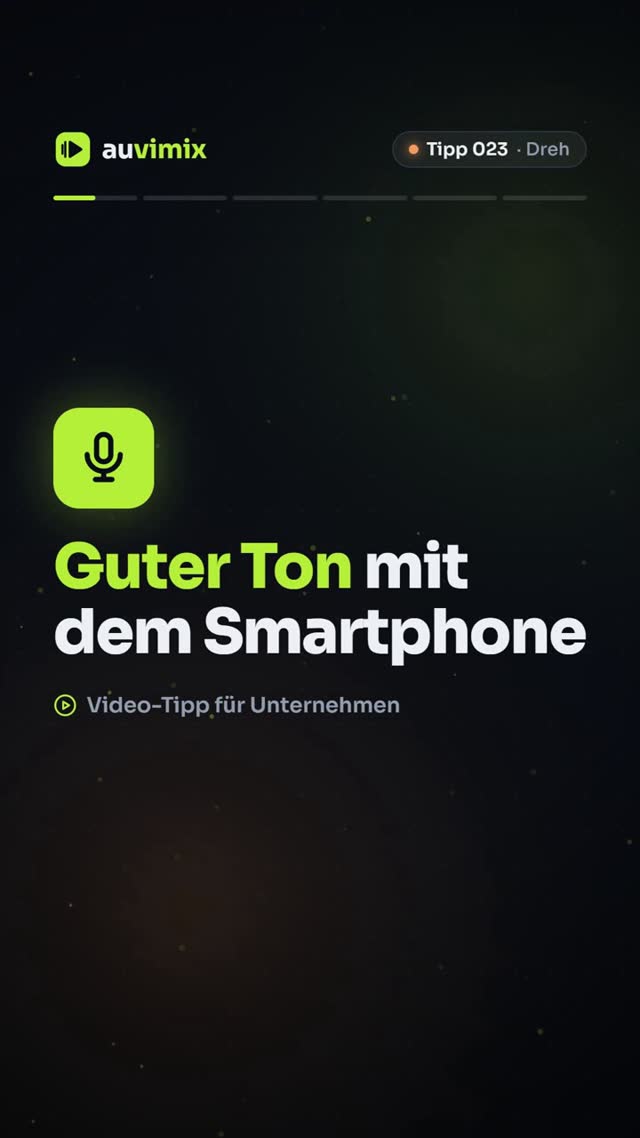 vimix: Guter Ton mit dem Smartphone: Mikrofon-Tipps