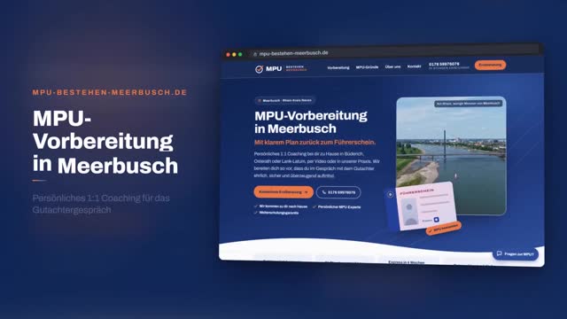 Video: Erklärvideo: MPU bestehen Meerbusch – MPU-Vorbereitung im 1:1 Coaching