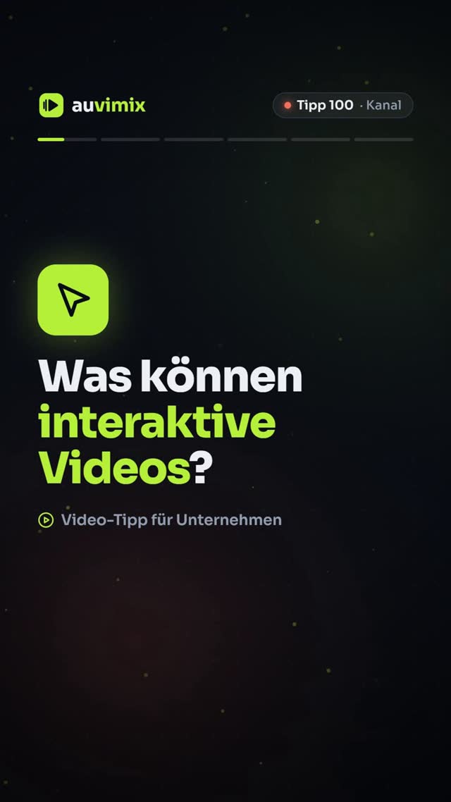 vimix: Interaktive Videos: Hotspots, Knöpfe und Umfragen