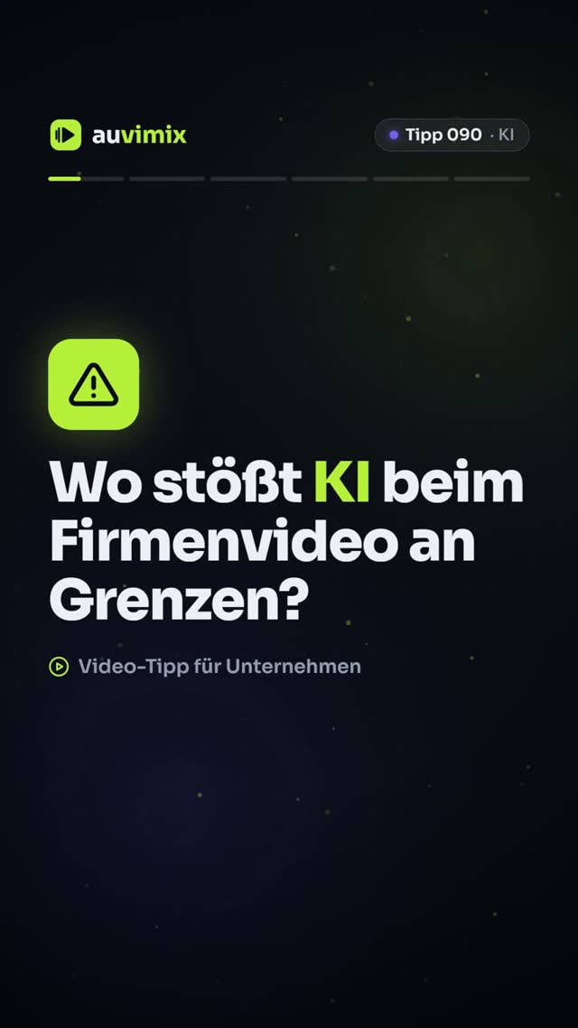 vimix: Wo KI im Firmenvideo nicht hilft: die Grenzen im Überblick