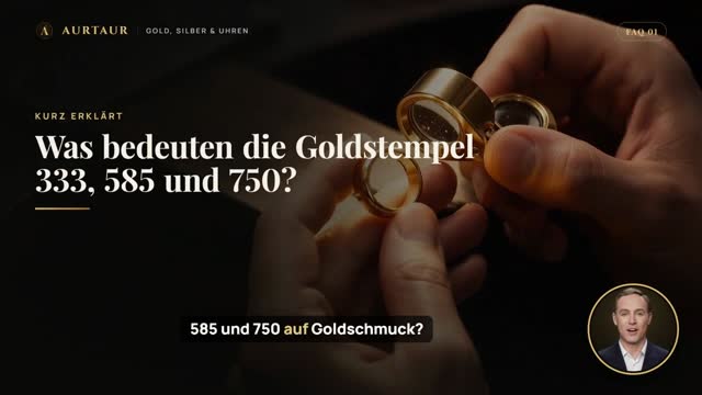 Video: Was bedeuten die Goldstempel 333, 585 und 750?