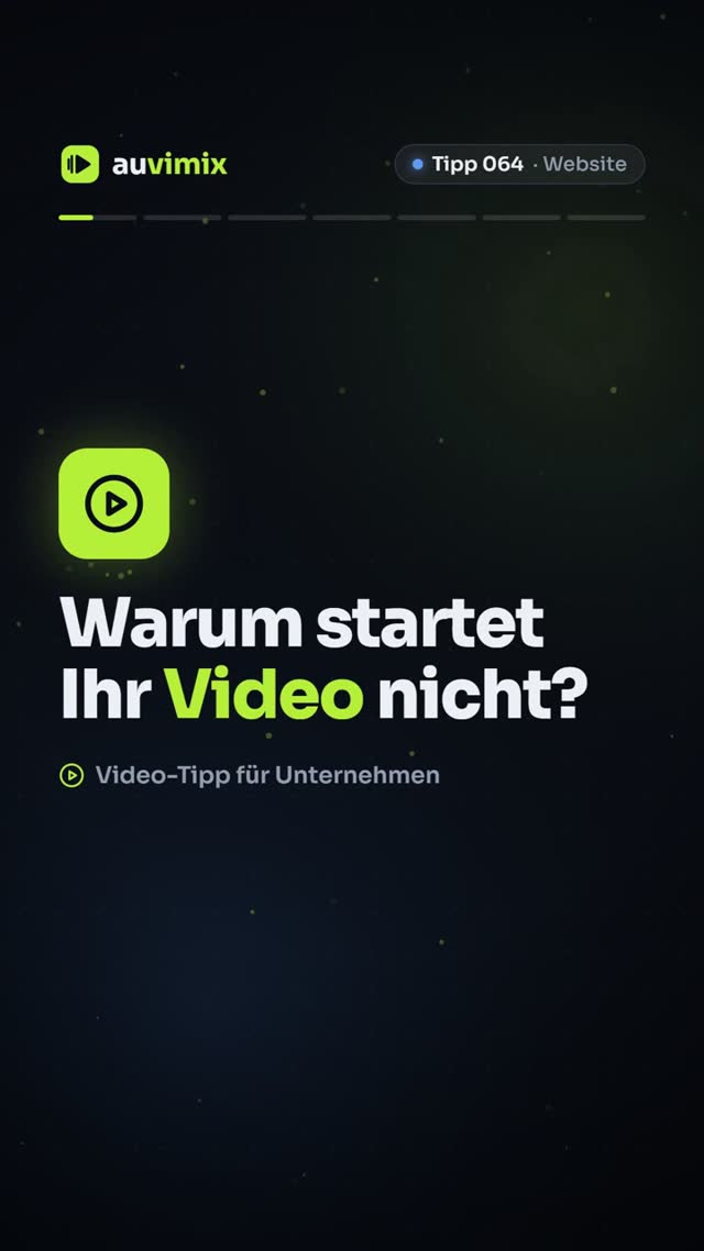 vimix: Autoplay-Video auf der Website: Regeln der Browser und Tipps