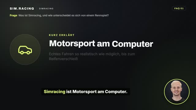 Video: Was ist Sim.Racing, und wie unterscheidet es sich von einem Rennspiel?