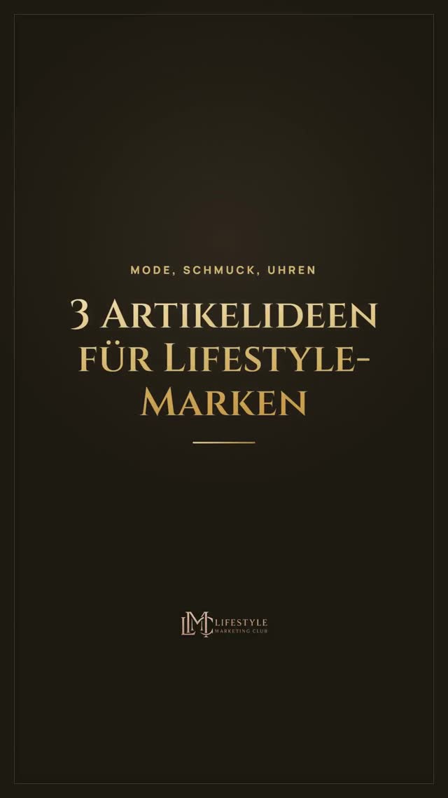 vimix: 3 Artikelideen für Lifestyle-Marken