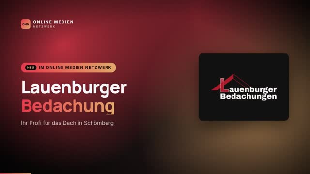 Video: Neu im Online Medien Netzwerk: Lauenburger Bedachung – Ihr Dachprofi aus Schömberg
