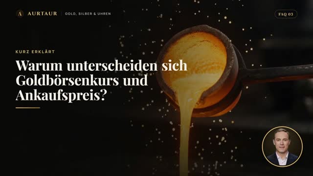 Video: Warum unterscheiden sich Goldbörsenkurs und Ankaufspreis?