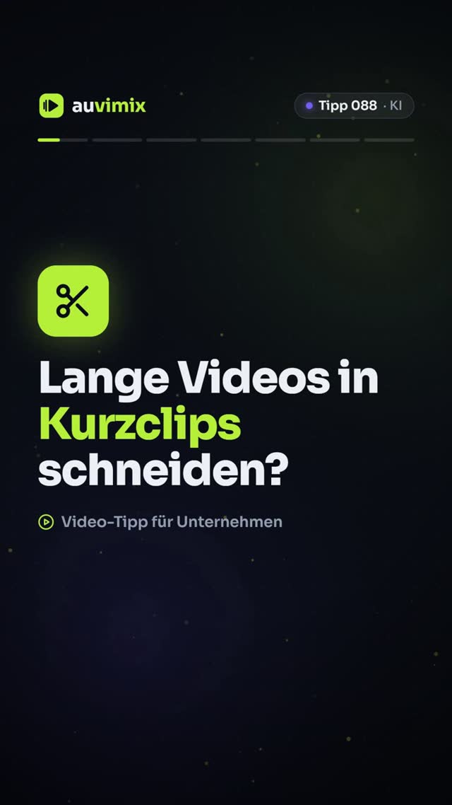 vimix: Lange Videos mit KI in Kurzvideos schneiden: so geht’s