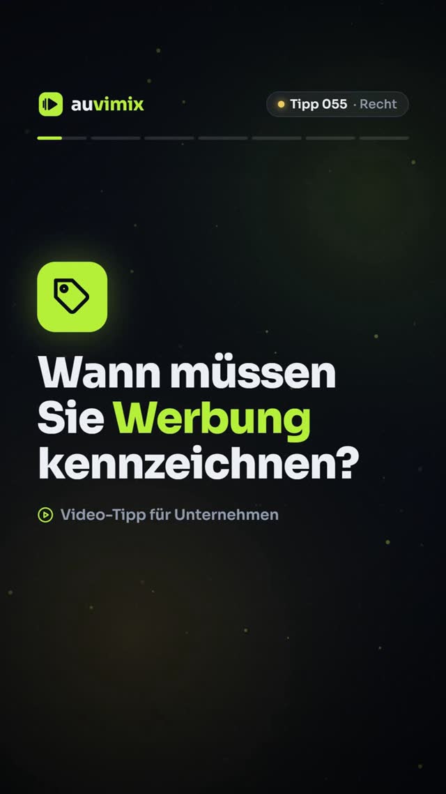 vimix: Werbung im Video kennzeichnen: wann Pflicht und wie es richtig geht