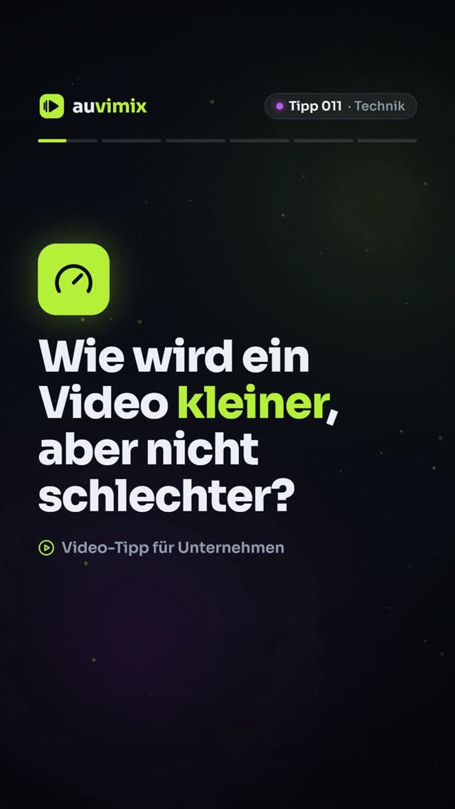 vimix: Video komprimieren ohne sichtbaren Qualitätsverlust