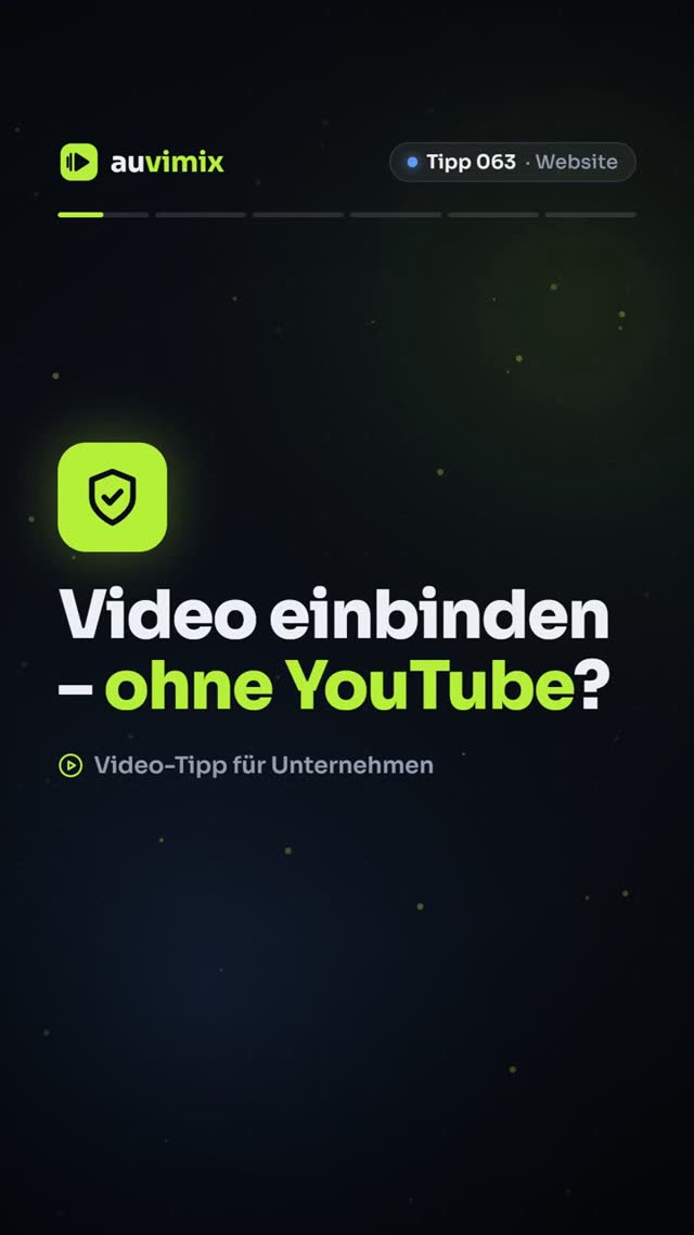 vimix: Video ohne YouTube auf der Website einbinden: die Alternativen