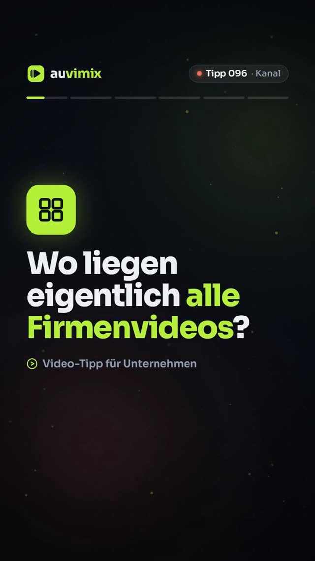 vimix: Firmenmediathek aufbauen: Ordnung für alle Videos
