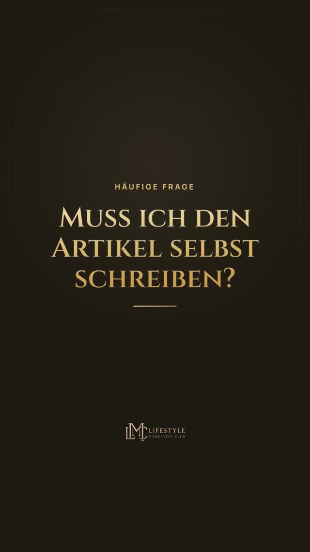 vimix: Muss ich den Artikel selbst schreiben?
